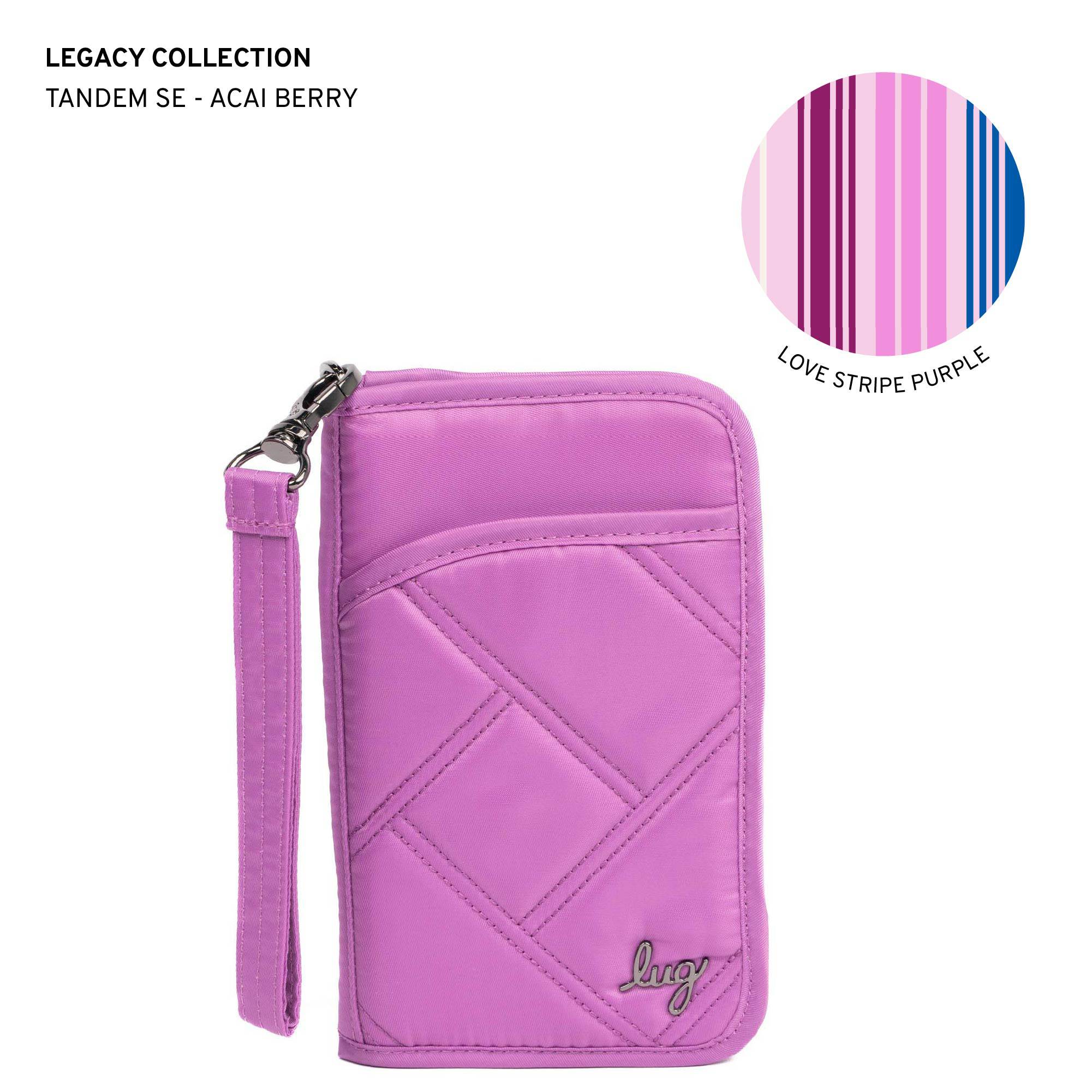 Legacy Collection Tandem SE RFID Wallet - ACAI BERRY - 24240_LegacyTandemSE_AcaiBerry_Angle_01